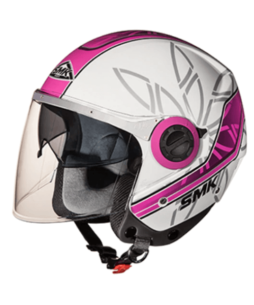 SMK Swing Essence GL192 White Pink Helmet