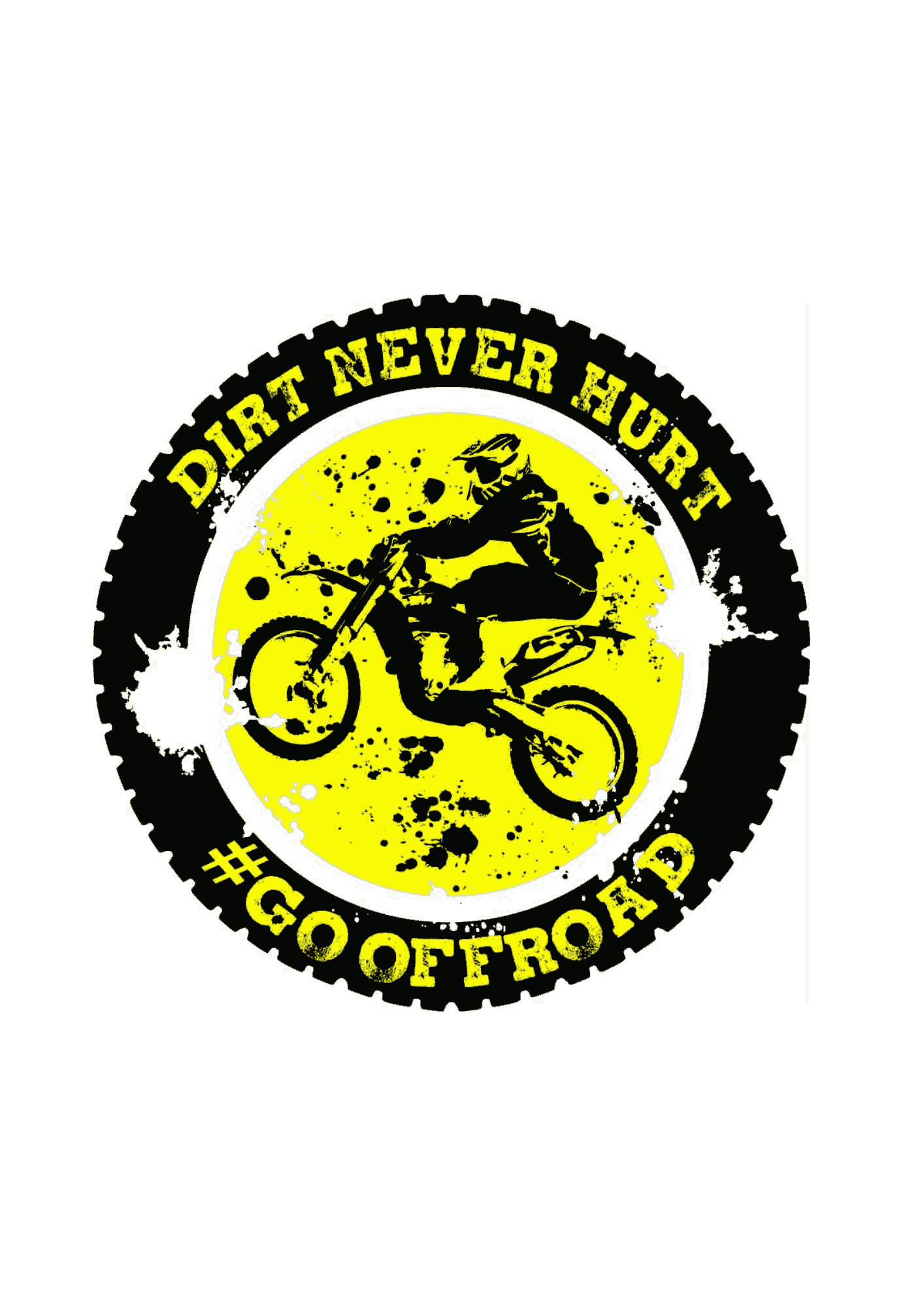 Off road round Sticker