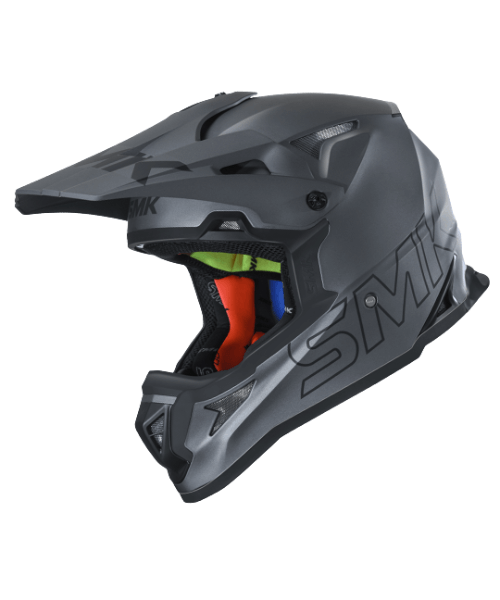 SMK Allterra Fulmine Motorcycle Off Road Helmet Black Anthracite MADA 620
