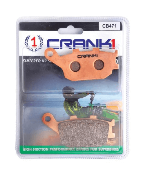 Crank1 Fully Sintered H2 Series Brake Pads for Suzuki Bandit - Rear (2015-2017)
