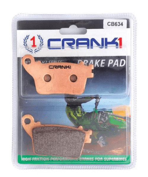 Crank1 Fully Sintered H2 Series Brake Pads for Yamaha R6 - Rear (2017 onwards)