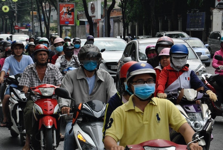 Should you wear a mask while riding a motorcycle?