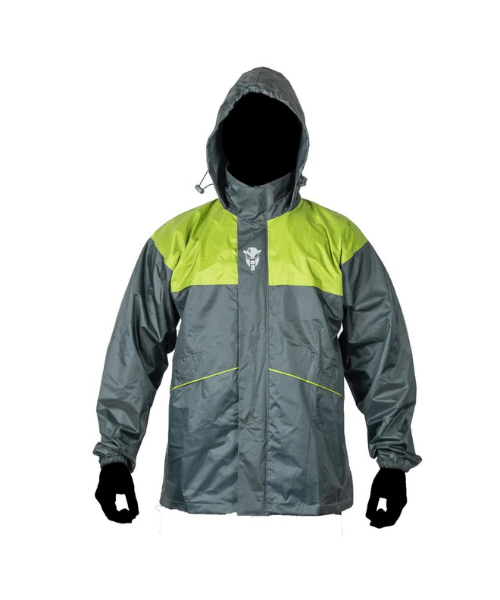 Mototech Hurricane Air TourPro Waterproof Rain Overjacket - Grey Green