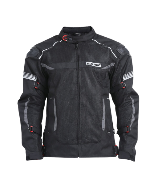 Solace Ramble V2 Motorcycle Riding Jacket - Black Grey