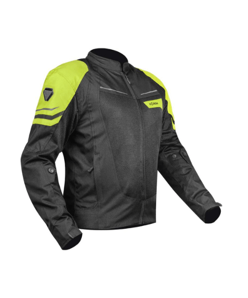 Korda Edge Riding Jacket - Black & Fluorescent Yellow