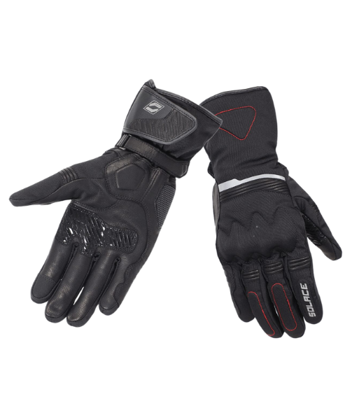 Solace Saga Waterproof Riding Gloves - Black