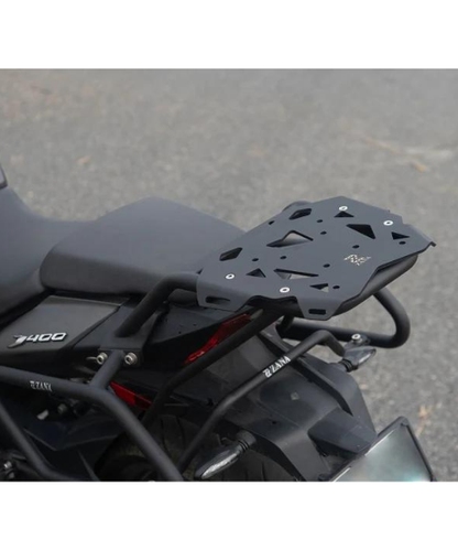 Zana Top Rack With New Plate Compatible With Pillion Backrest Texture Matt Black Dominar 2019-2022 - ZI-8129