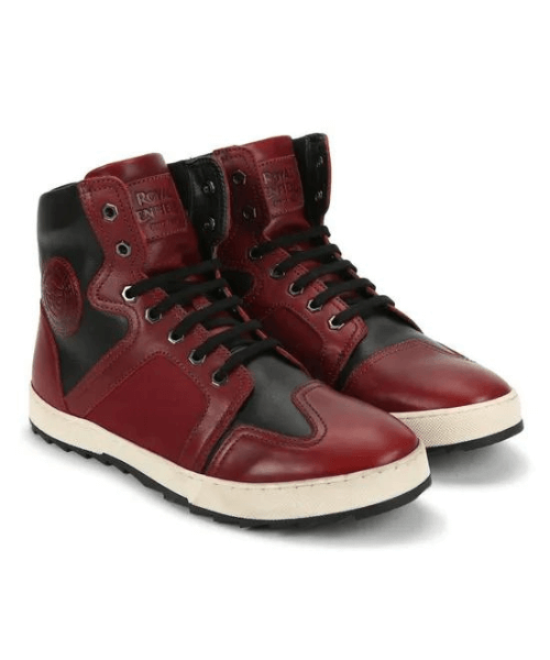 Royal Enfield Sonder Riding Boots - Red Black