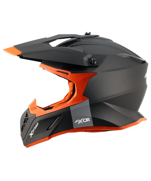 Axor X-Cross Helmet - Dull Black Orange