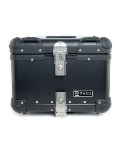 Zana Top Box Aluminium Black 45Ltr R-Flat - ZI-TB-008