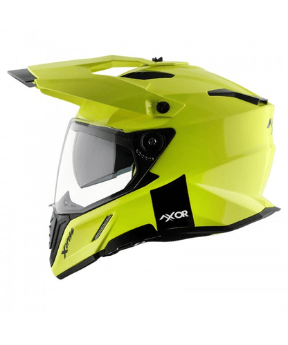 Axor X-Cross Dual Visor Sc Helmet - Neon Yellow Green