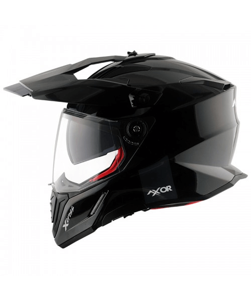 Axor X-Cross Dual Visor Sc Helmet - Black Red