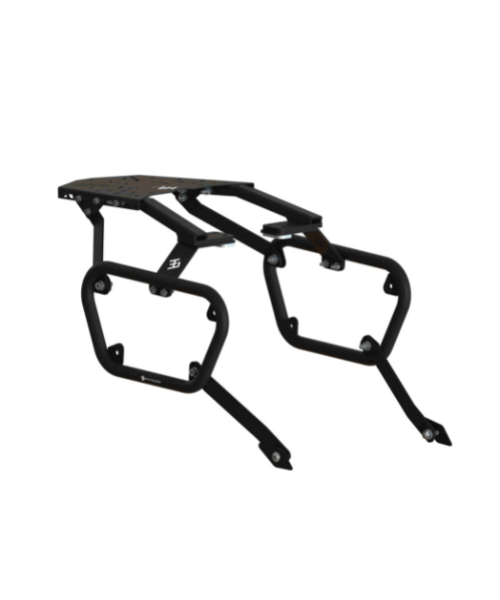 Meg Top Rack Saddlestays combo for Bajaj Dominar - Matt Red
