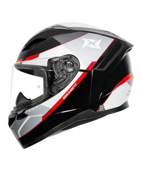 Axxis Segment Azor B5 Helmet - Gloss Red Black