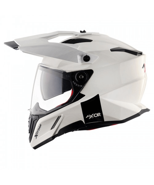 Axor X-Cross Dual Visor Sc Helmet - White Red