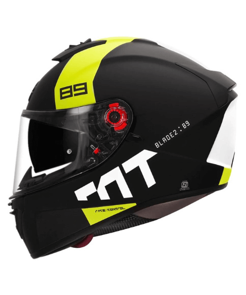 MT Helmet Blade 2SV 89 - Matt Flourescent Yellow