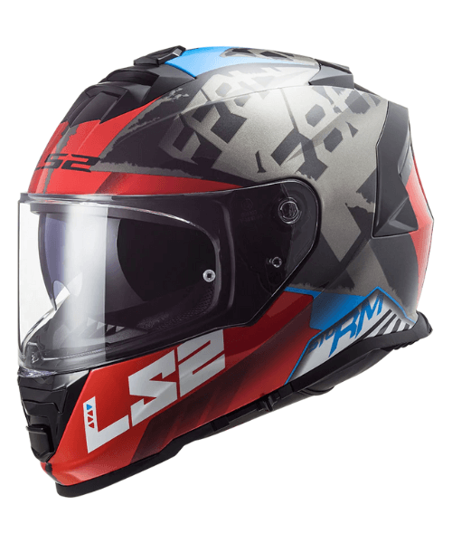 LS2 FF800 Storm Sprinter Helmet - Black Red Titanium