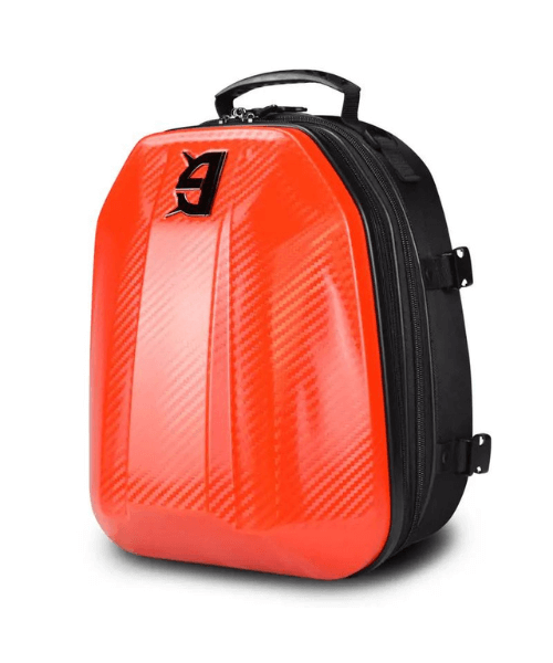 Ghost Racing Motorcycle Hard Shell Riding Tail Pack Back Pack - Red