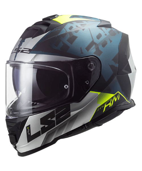 LS2 FF800 Storm Sprinter Helmet - Matt Black Silver Cobalt