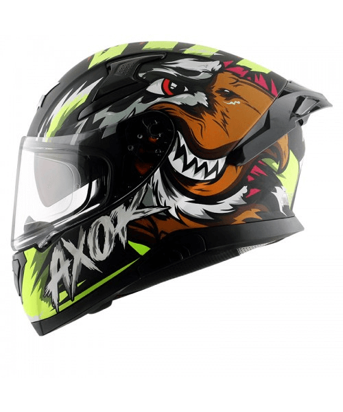 Axor Apex Falcon Helmet - Black Neon Yellow