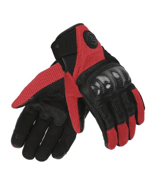 Royal Enfield Windstorm Riding Gloves - Black & Red