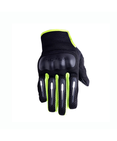 Scala Air Riding Gloves - Black Hi Viz