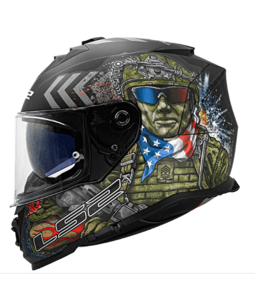LS2 FF800 Storm Helmet - Gloss Commando