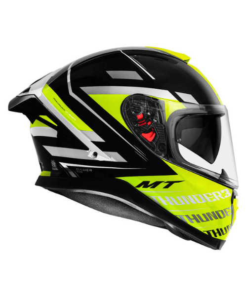 MT Thunder 3 SV Pro Damer Gloss Helmet - Fluorescent Yellow