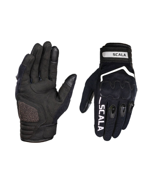 Scala Atlas Riding Gloves - Black White