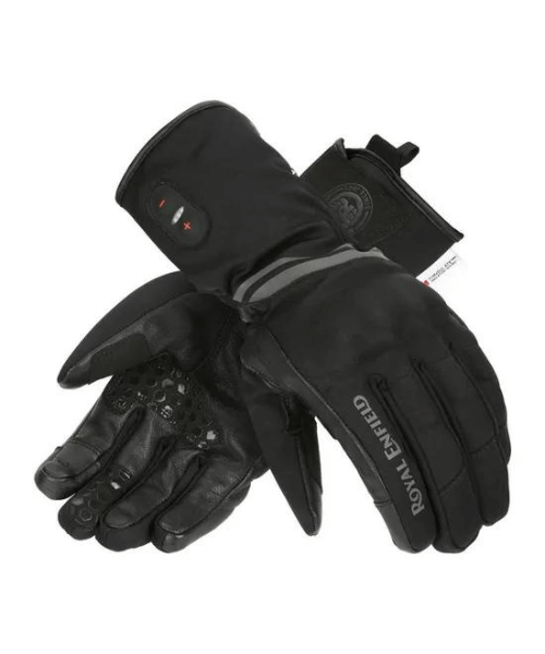 Royal Enfield Heated Riding Gloves - Black