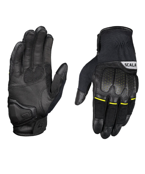 Scala Speed 2 Riding Gloves - Black Hi Viz