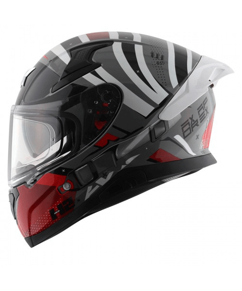 Axor Apex Hex-2 Helmet - Cool Grey Red