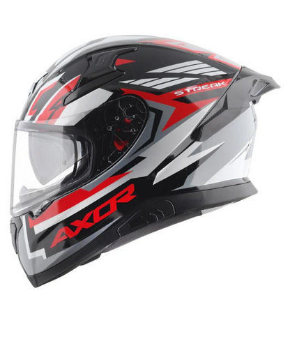 Axor Apex Streak Helmet - Gloss Black Red