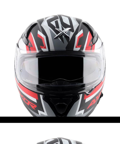 Axor Apex Streak Helmet - Dull Black Red