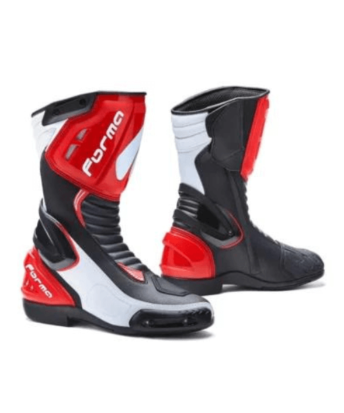 Forma Freccia Long Riding Boots - Black White Red