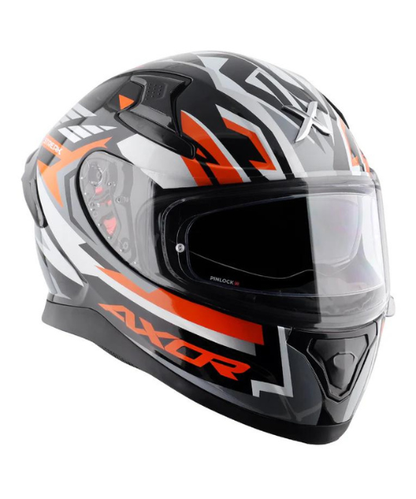 Axor Apex Streak Helmet - Gloss Black Orange