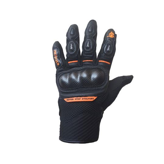 MotoTech Urbane Short Carbon Riding Gloves TEST TEST (Enable hide out stock) - Orange / S