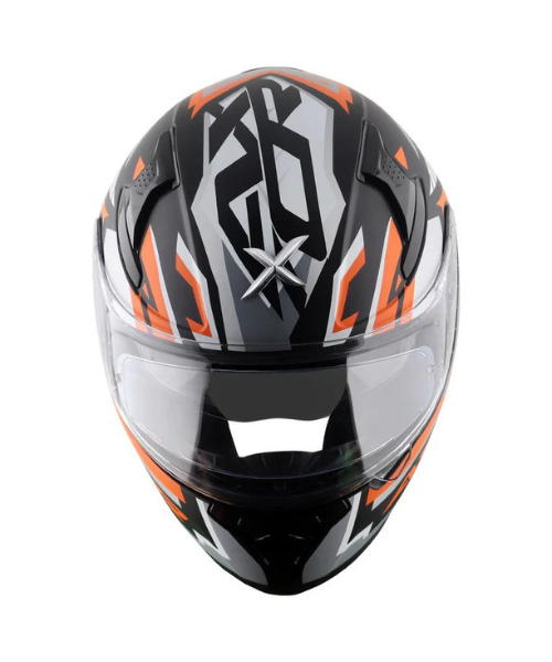 Axor Apex Streak Helmet - Dull Black Orange