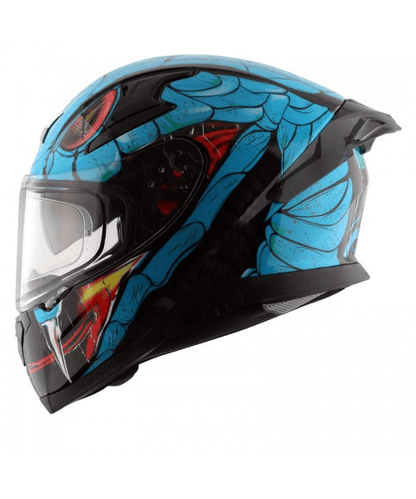 Axor Apex Venomous D/V Helmet - Black Neon Blue