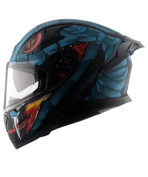 Axor Apex Venomous D/V Helmet - Dull Black Matt Blue