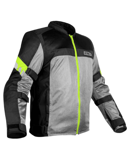Rynox Helium GT 2 Riding Jacket - Black Hi-Viz Green