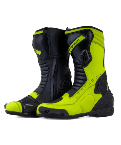 Tarmac Speed Riding Boots - Black Fluorescent