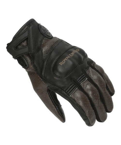 Royal Enfield Stalwart Riding Gloves - Black & Brown