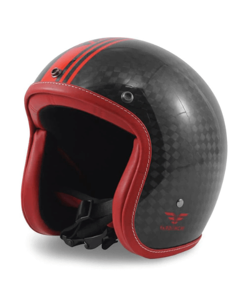 Vardenchi Carbon Large Weave Half Face Helmet (LW)