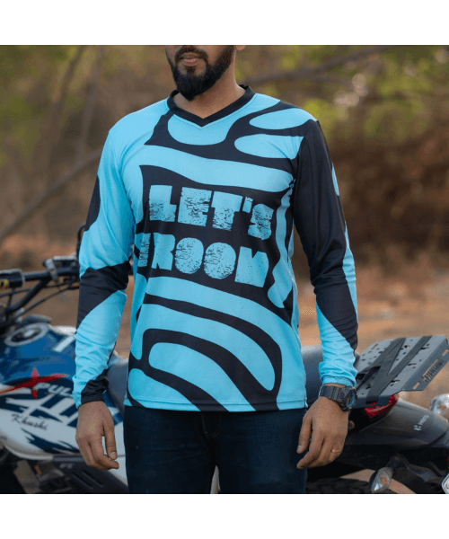 Wroom Dri Fit Jersey - Aqua Blue