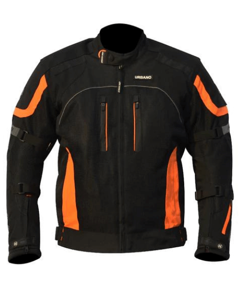 Lone Ranger Urbano Riding Jacket V2 - Neon Orange Black