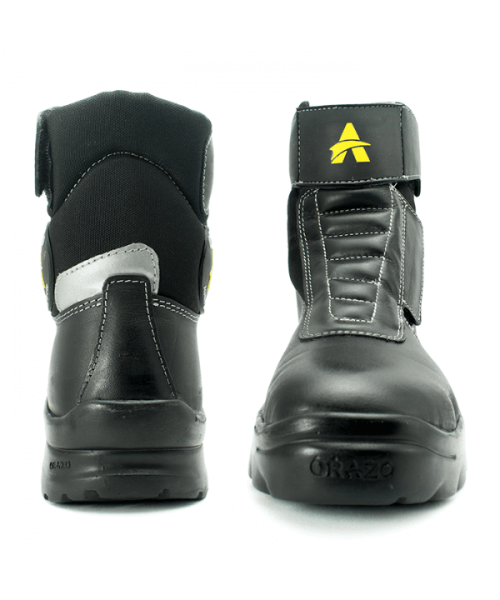 Orazo Picus Velcro Waterproof Riding Boots - Black & Grey