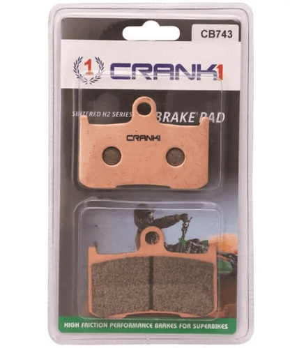 Crank1 Fully Sintered H2 Series Brake Pads for Triumph Street Triple 675 (2013-2016)