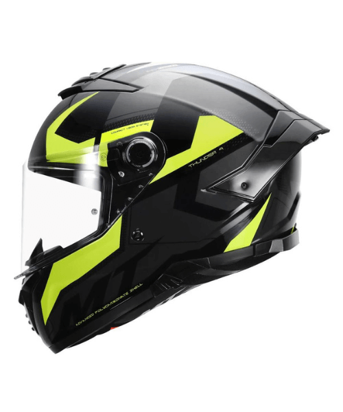 MT Thunder 4SV Valiant Helmet - Fluorescent Yellow
