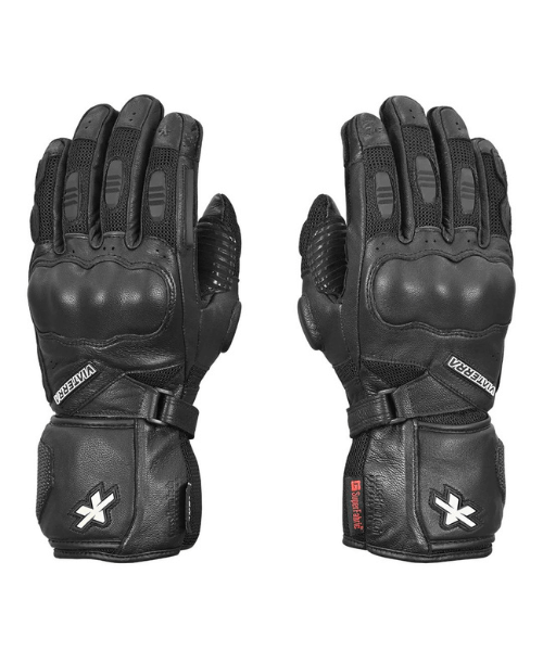 Viaterra Kruger Motorcycle Riding Gloves - Midnight Black